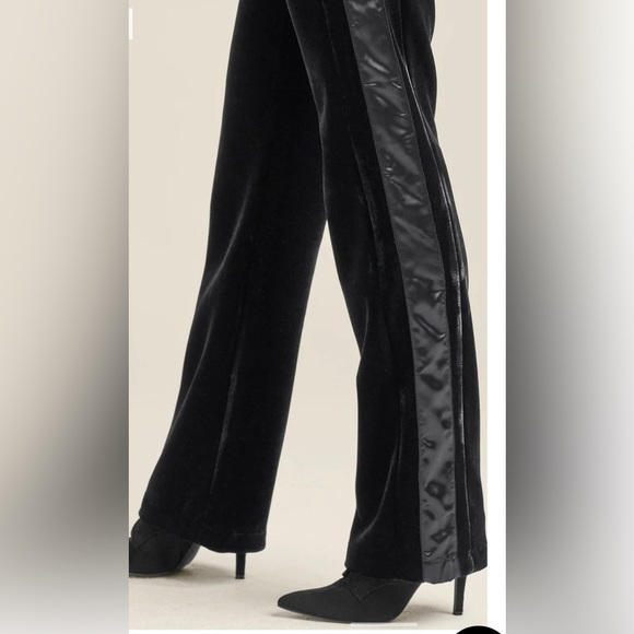 VENUS Black Velvet Satin Wide-Leg Pants size 18 NWOT - Picture 12 of 14